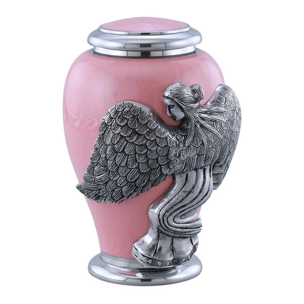 Pink Angel Funeral Urn